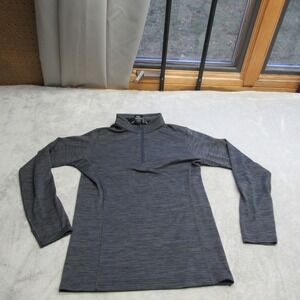 Kuhl Jacket Youth Large Gray 1/4 Zip Pullover Fleece Lightweight Hiking Packable